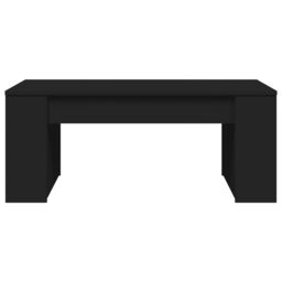 Berkfield Home Coffee Table Black 102x55x42 cm Engineered Wood - Size: 102 x 55 x 42 cm - thumbnail 4