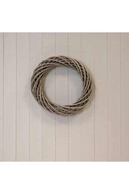 KDMD Grey Round Thick Willow Wreath - 40mm - image 1