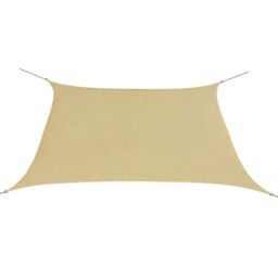 Berkfield Home Sunshade Sail Oxford Fabric Square 2x2 m Beige - thumbnail 1