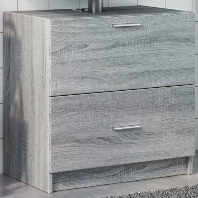 Berkfield Home Sink Cabinet Grey Sonoma 59x37x59 cm Engineered Wood - Size: 59 x 37 x 59 cm - image 1