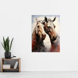 Artery8 Kelpies Reimagined Mythical Scottish Horse Illustration Artwork Falkirk Scotland Extra Large XL Unframed Wall Art Poster Print - thumbnail 4