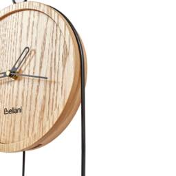 Wyld and Coco Pendulum Wall Clock Light Brown MDF and Metal 20x45 cm - thumbnail 7