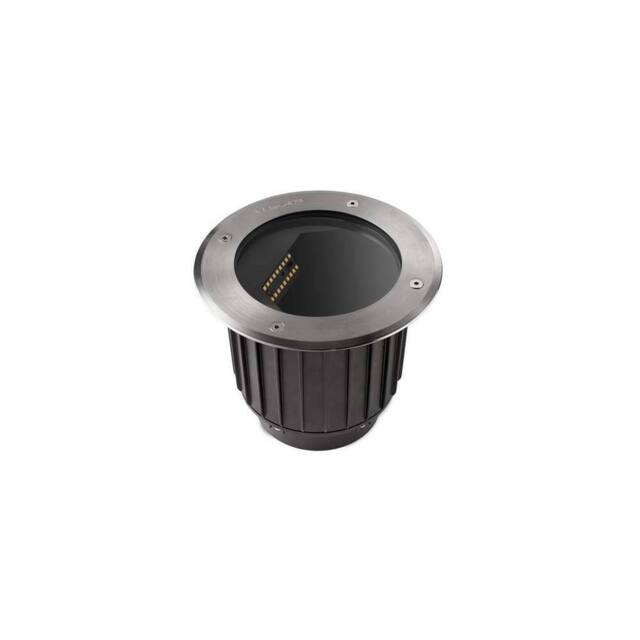 Netlighting Gea LED Outdoor Recessed Floor Light Stainless Steel Aisi 316 IP67 in Grey