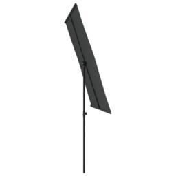 Berkfield Home Outdoor Parasol with Aluminium Pole 2x1.5 m Anthracite in Black - thumbnail 5
