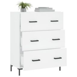 Berkfield Home Sideboard White 69.5x34x90 cm Engineered Wood - thumbnail 4