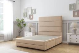"Comfort Beds Zoya Plush Divan Set 2 Drawers-54"" Headboard-Footboard in Stone - Size: Small Single" - thumbnail 3