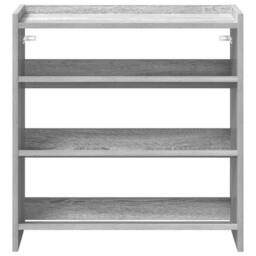 Berkfield Home Shoe Rack Grey Sonoma 60x25x62 cm Engineered Wood - Size: 60 x 25 x 62 cm - thumbnail 4