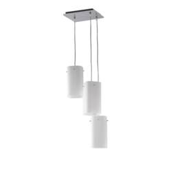 Netlighting SQUARE 3 Light Cluster Pendant Ceiling Light White 25x25x23cm - Size: 25 x 25 x 23 cm - thumbnail 1