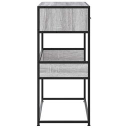 Berkfield Home Console Table Grey Sonoma 90x35x80 cm Engineered Wood - Size: 90 x 35 x 80 cm - thumbnail 5