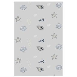 Berkfield Home Shower Roller Blind 160x240 cm Fabric Width 156 cm in Grey - thumbnail 1