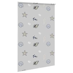 Berkfield Home Shower Roller Blind 160x240 cm Fabric Width 156 cm in Grey - thumbnail 4