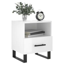 Berkfield Home Bedside Cabinets 2 pcs High Gloss White 40x35x47.5 cm Engineered Wood - thumbnail 4