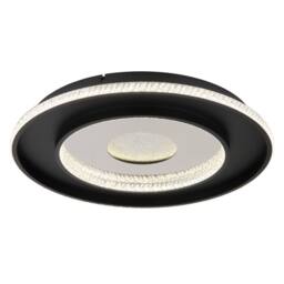 Netlighting Marsh Semi Ceiling Light Black 2700-6500K LED Dimmable Remote Timer - thumbnail 1