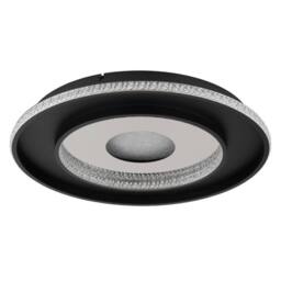 Netlighting Marsh Semi Ceiling Light Black 2700-6500K LED Dimmable Remote Timer - thumbnail 2