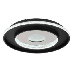 Netlighting Marsh Semi Ceiling Light Black 2700-6500K LED Dimmable Remote Timer - thumbnail 5