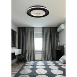 Netlighting Marsh Semi Ceiling Light Black 2700-6500K LED Dimmable Remote Timer - thumbnail 6