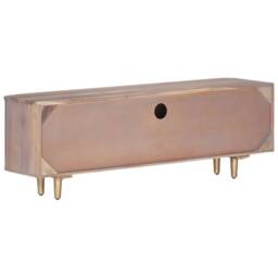 Berkfield Home TV Cabinet 118x30x40 cm Solid Acacia Wood in Brown - Size: 118 x 30 x 40 cm - thumbnail 5