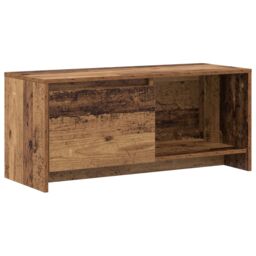 Berkfield Home TV Stand Old wood Engineered Wood - thumbnail 2