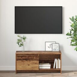 Berkfield Home TV Stand Old wood Engineered Wood - thumbnail 4