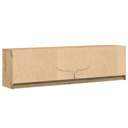 Berkfield Home TV Cabinet with LED Strip Lights with Storage with Door Brown 180 x 34 x 50 cm - thumbnail 8
