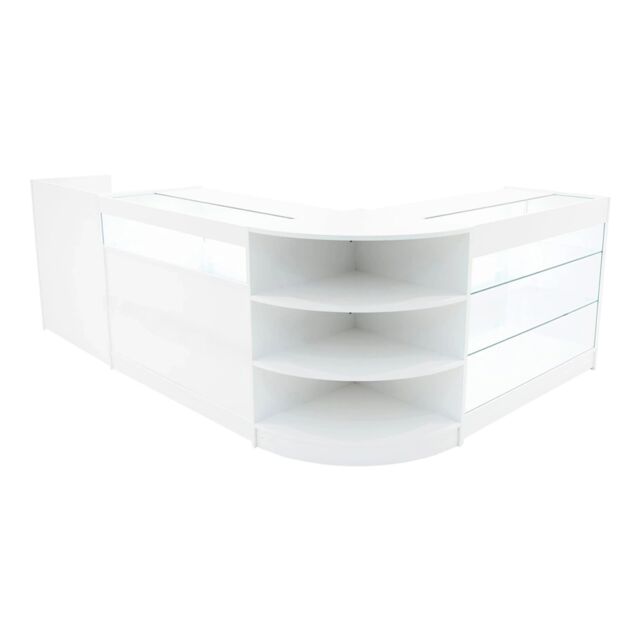 Monstershop Hyperion LED Shop Counter Set K1200, B1200, TB60 & LM60 - White - image 1