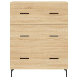 Berkfield Home Sideboard Sonoma Oak 69.5x34x90 cm Engineered Wood in Brown - thumbnail 5