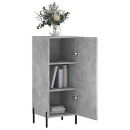 Berkfield Home Sideboard Concrete Grey 34.5x34x90 cm Engineered Wood - thumbnail 4