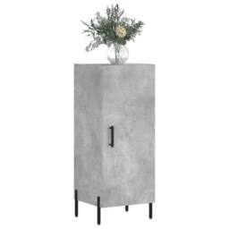 Berkfield Home Sideboard Concrete Grey 34.5x34x90 cm Engineered Wood - thumbnail 3