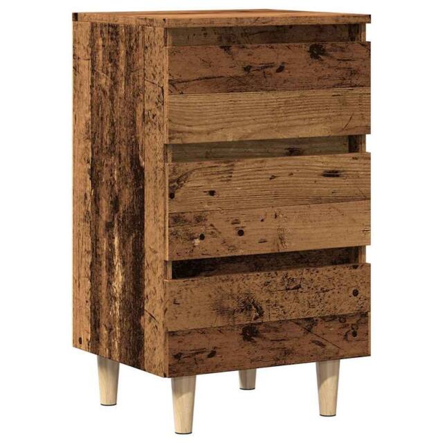 Berkfield Home Bedside Cabinet Old Wood 40x35x69 cm Engineered Wood in Brown - Size: 40 x 35 x 69 cm - image 1