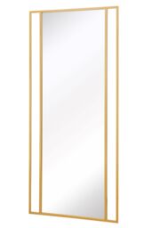 "MirrorOutlet Gold Modern Wall & Leaner Garden Mirror 79""x 35"" 200x90cm - Size: 1 Pack" - thumbnail 4