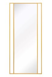 "MirrorOutlet Gold Modern Wall & Leaner Garden Mirror 79""x 35"" 200x90cm - Size: 1 Pack" - thumbnail 3