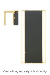 "MirrorOutlet Gold Modern Wall & Leaner Garden Mirror 79""x 35"" 200x90cm - Size: 1 Pack" - thumbnail 5