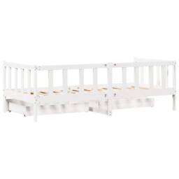 Berkfield Home Daybed with Drawers without Mattress White 80x200 cm Solid Wood - thumbnail 8
