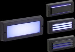 Netlighting Blue LED Surface Mount Brick light Black 230V IP65 5W