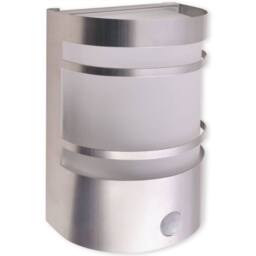 Berkfield Home Outdoor Wall Light with Sensor Stainless Steel in Silver - thumbnail 4