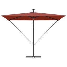 Berkfield Home Cantilever Banana Parasol Terracotta 294 x 200 x 254 cm - thumbnail 6