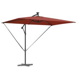 Berkfield Home Cantilever Banana Parasol Terracotta 294 x 200 x 254 cm - thumbnail 3