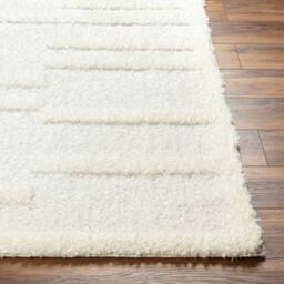 Livabliss Rodos-Modern Beige White Soft Plush Pile Living Bedroom Rug - Size: 120 cm x 170 cm - thumbnail 5