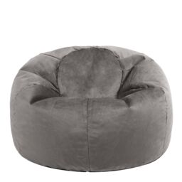 icon Kingston Classic Velvet Bean Bag Chair Ochre Yellow Bean Bags in Charcoal - thumbnail 3