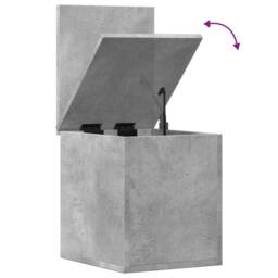 Berkfield Home Storage Box Concrete Grey 30x35x35 cm Engineered Wood - Size: 30 x 35 x 35 cm - thumbnail 8