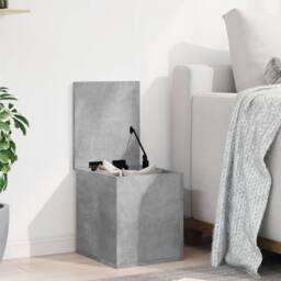 Berkfield Home Storage Box Concrete Grey 30x35x35 cm Engineered Wood - Size: 30 x 35 x 35 cm - thumbnail 1