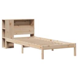Berkfield Home Decorative Bookcase Bed without Mattress 75x190 cm Small Single S in Light Tan - thumbnail 1