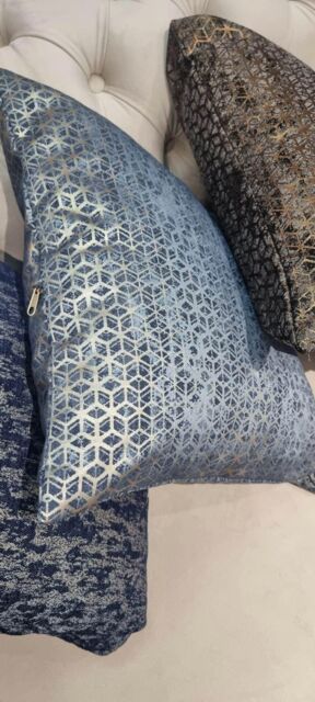 Celebrity Interiors Belvedere Cushion 18cm x 18cm in Blue - Size: Single