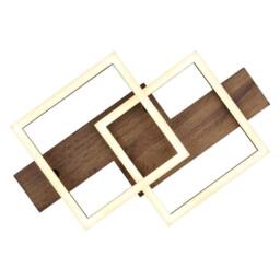 Netlighting Jeffry Integrated LED Semi Flush Ceiling Light Matt Black LED 3000K - thumbnail 3