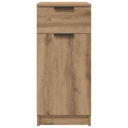 Berkfield Home Decorative Desk Cabinet Artisan Oak 33x50x75 cm Engineered Wood in Brown - Size: 33 x 50 x 75 cm - thumbnail 4