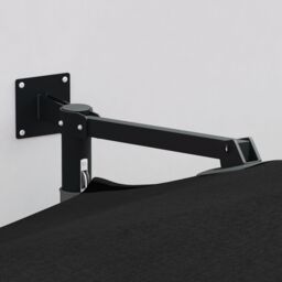 Berkfield Home Patio Umbrella Black Polyester, Powder-Coated Steel Large - thumbnail 3