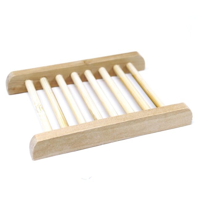 KDMD Hemu Wood Soap Dish - Ladder in Brown - image 1