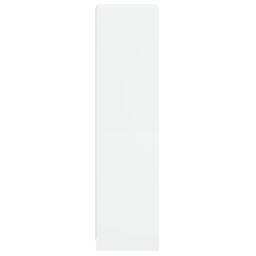 Berkfield Home Highboard with Glass Door White 35x37x142 cm - Size: 35 x 37 x 142 cm - thumbnail 7