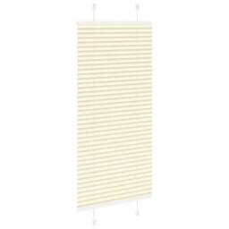 Berkfield Home Pleated Blind Cream 60x100 cm Fabric Width 59.4 cm Polyester - thumbnail 4