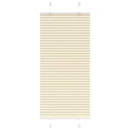 Berkfield Home Pleated Blind Cream 60x100 cm Fabric Width 59.4 cm Polyester - thumbnail 2